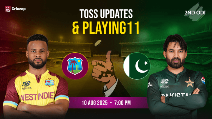 WI vs PAK - 2nd ODI : Toss Update